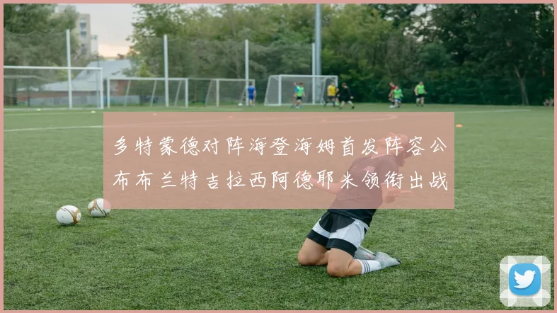 多特蒙德对阵海登海姆首发阵容公布布兰特吉拉西阿德耶米领衔出战